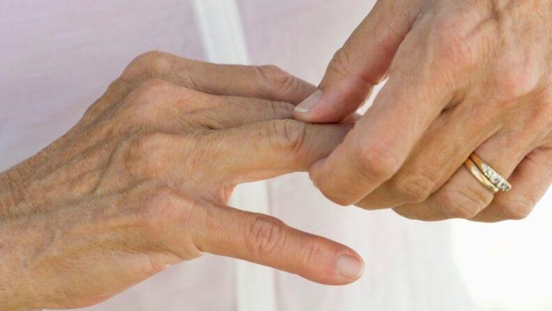 In which diseases damage the finger joints